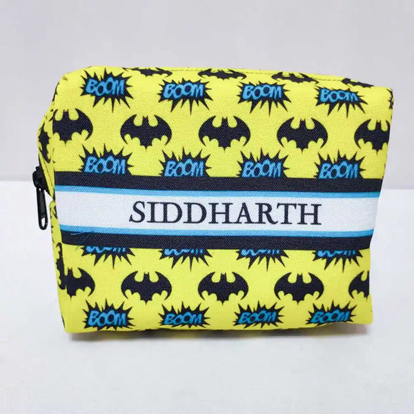 Personalized Bats Animal Printed Kids Box Pouch